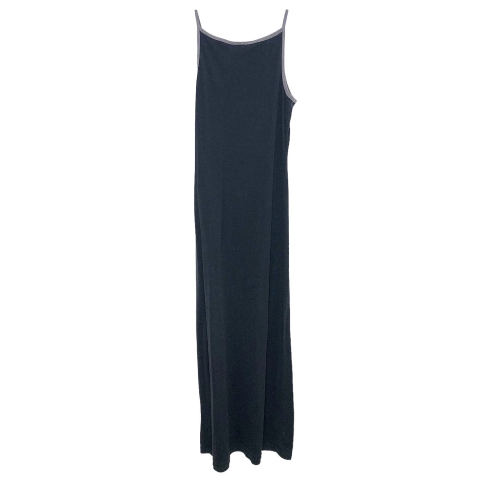 Xhilaration Vintage Y2K Maxi Dress Bodycon Sleeveless Cotton Size Large Black